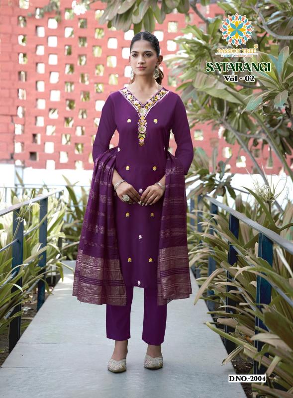 Passion tree satarangi vol-2 branded kurti wholesaler in kolkata